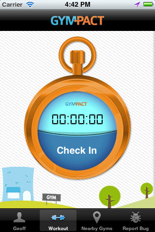gympact screenshots