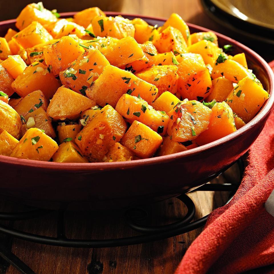 healthy holiday recipes oven roasted squash garlic