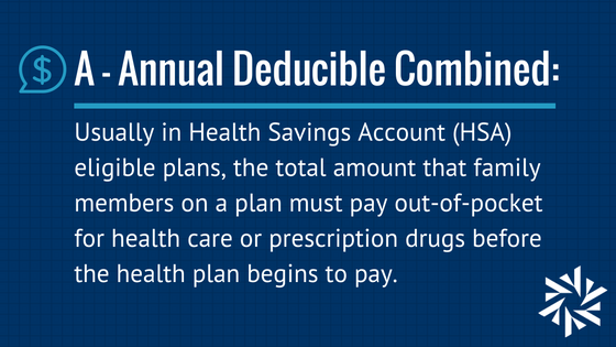 Annual Deductible Combined definition health care glossary