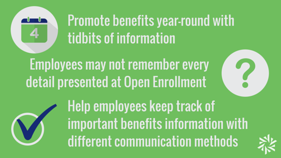 Promote Company Benefits Year Round