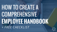 employee handbook free checklist